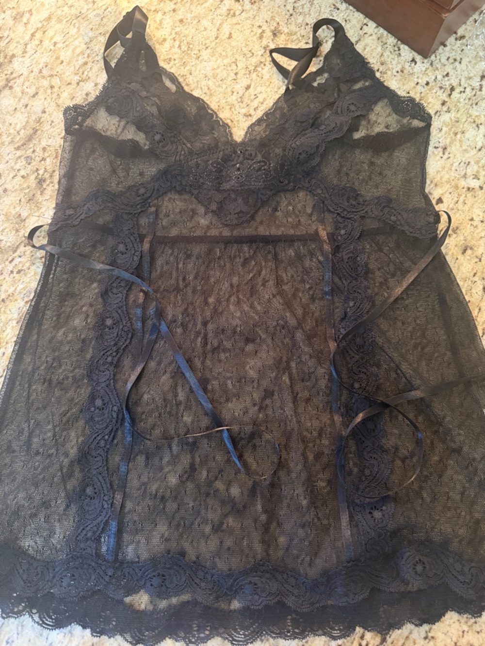 Black Lace Sheer top